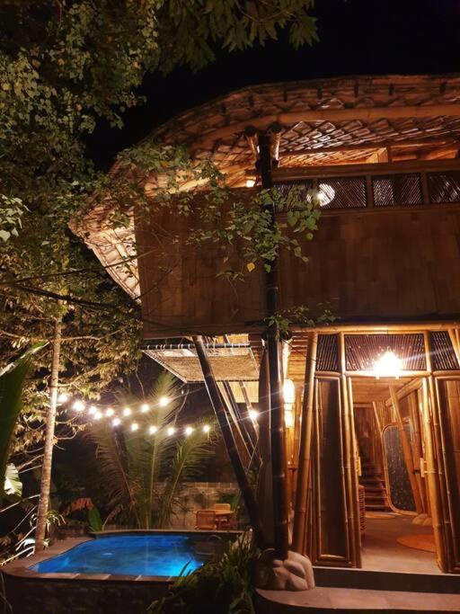 Selat Eco Bamboo Island Bali - Bamboo House #4ヴィラ エクステリア 写真