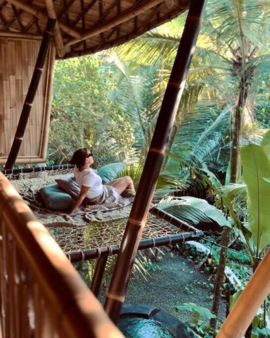 Selat Eco Bamboo Island Bali - Bamboo House #4ヴィラ エクステリア 写真