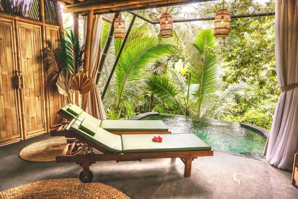 Selat Eco Bamboo Island Bali - Bamboo House #4ヴィラ エクステリア 写真