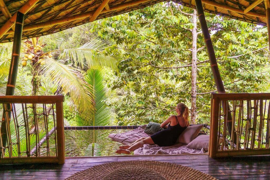 Selat Eco Bamboo Island Bali - Bamboo House #4ヴィラ エクステリア 写真