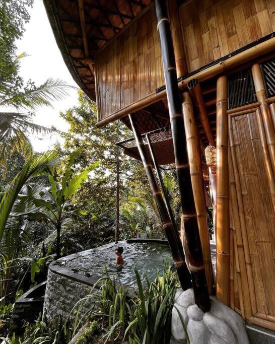 Selat Eco Bamboo Island Bali - Bamboo House #4ヴィラ エクステリア 写真