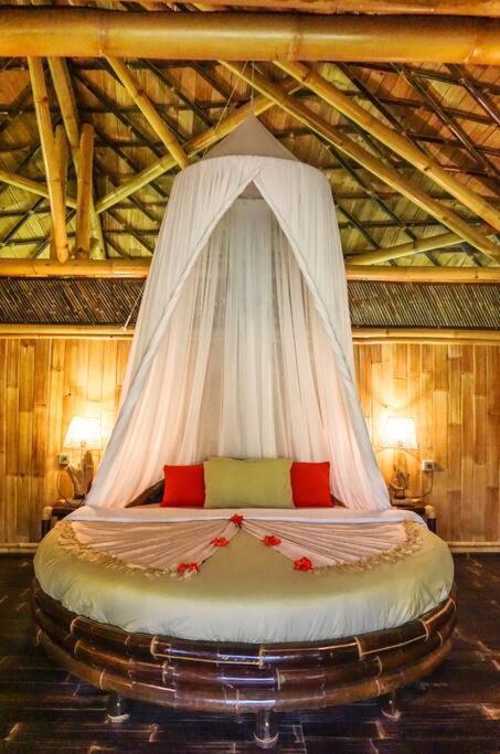 Selat Eco Bamboo Island Bali - Bamboo House #4ヴィラ エクステリア 写真