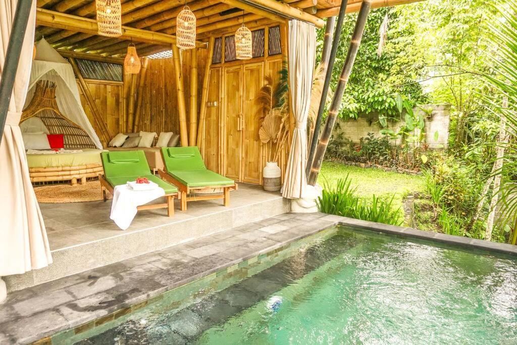 Selat Eco Bamboo Island Bali - Bamboo House #4ヴィラ エクステリア 写真